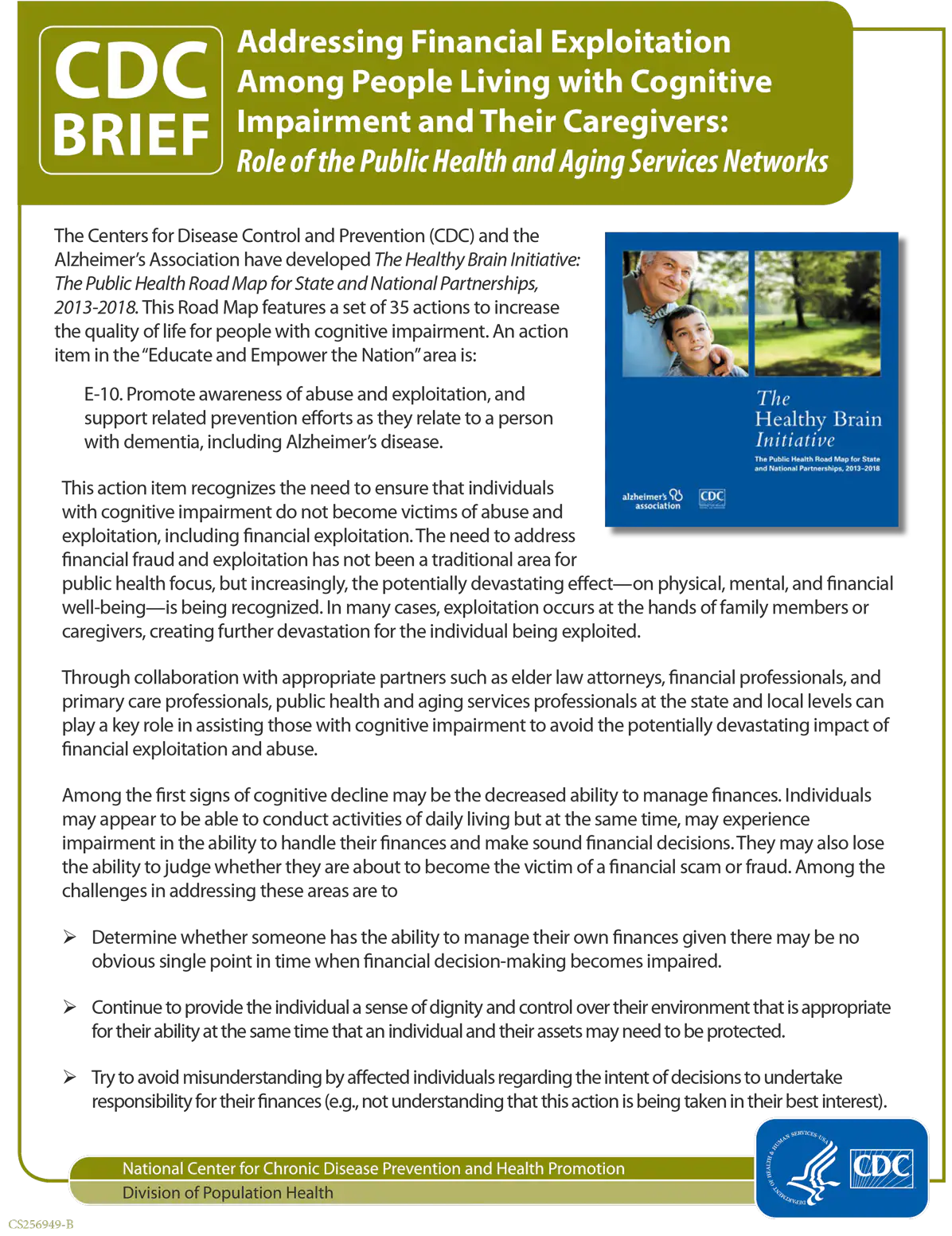 cover page: financial exploitation  among people living with cognitive impairment and their caregivers