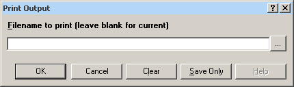 Print output dialog