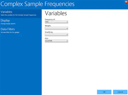 Complex Sample Frequencies gadget