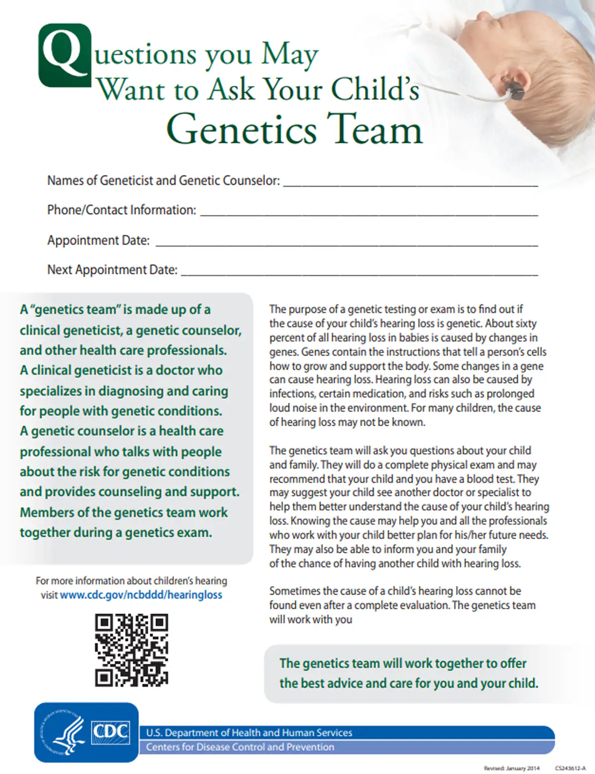 PDF Preview Question you may want to ask your child's genetics team