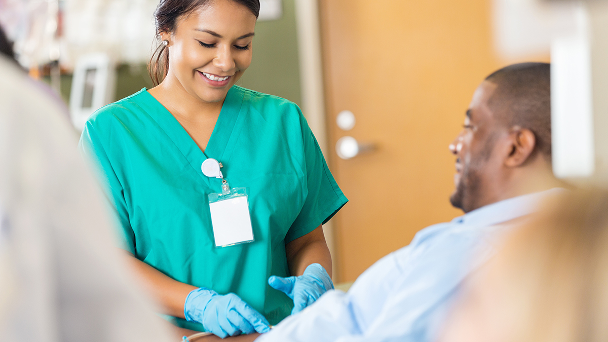 Hepatitis B Clinical Testing Guidelines Thumbnail A healthcare professional prepping a patient for medical testing