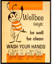 Out of CDC Museum Collection image 2 Wellbee says: Be Well, Be Clean.