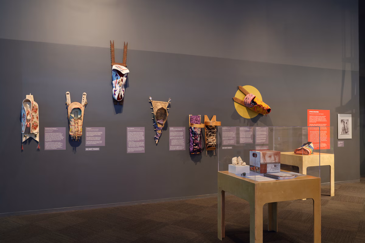 Cradleboard exhibits.
