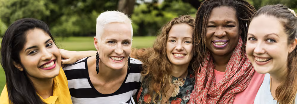 intro01 Image of five women standing together and laughing