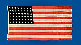 The First American Flag flown over CDC Headquarters is all wool and measures 60″ high by 114″ wide.