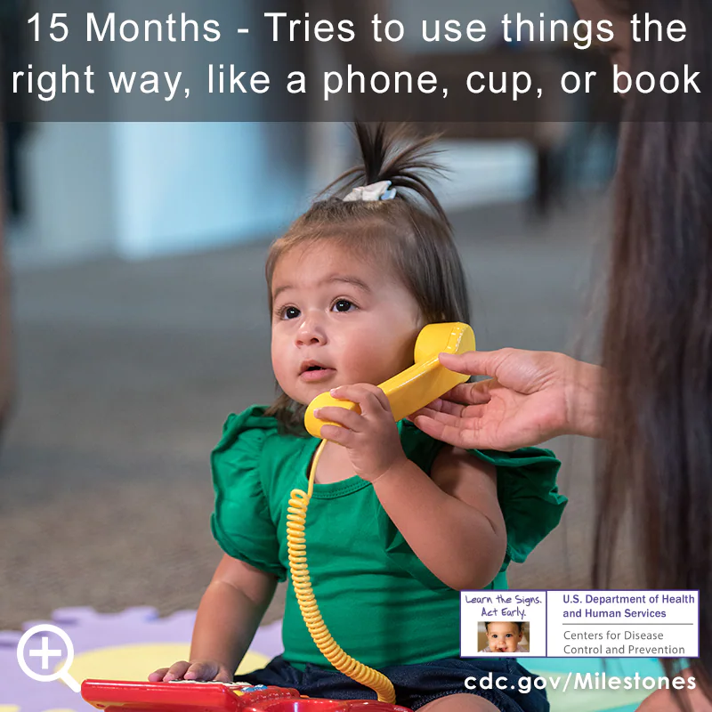 Tries to use things the right way, like a phone, cup, or book