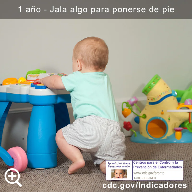 Jala algo para ponerse de pie