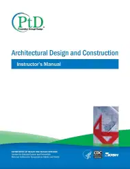 Cover of NIOSH Publication "Architectural Design and Construction Instructors Manual"