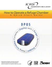 Image of publication How to Operate a Refuge Chamber: A Quick Start Guide