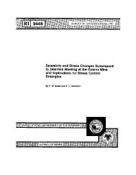 Image of publication Seismicity and Stress Changes Subsequent to Destress Blasting at the Galena Mine and Implications for Stress Control Strategies