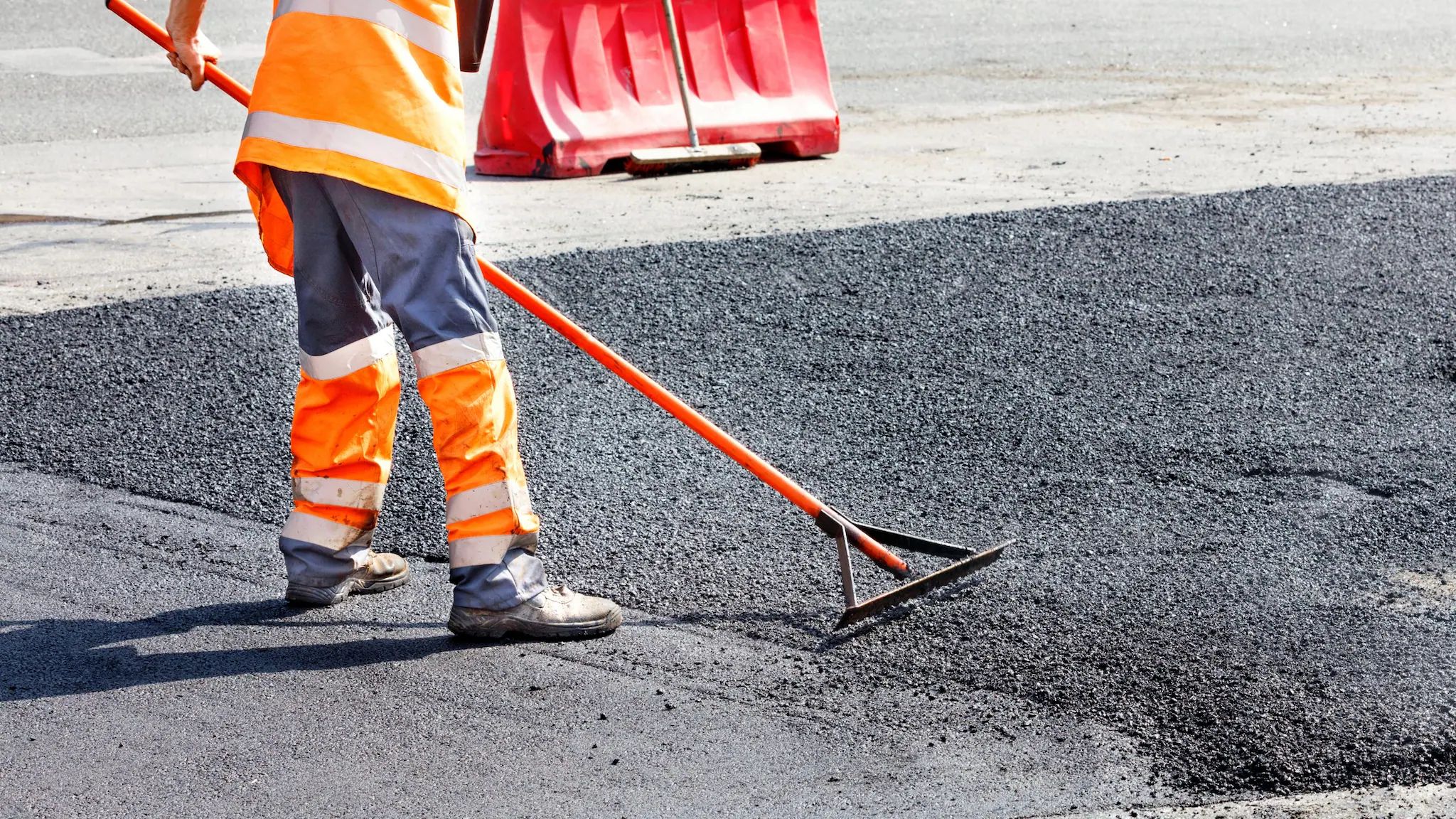 Highway work zone worker