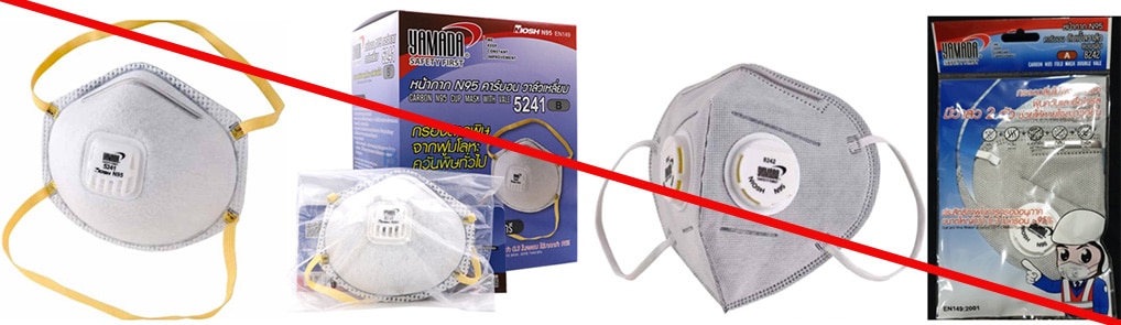 This is an example of a misrepresentation of a NIOSH approval. Yamada Safety First is not a NIOSH approval holder or a private label holder. Yamada brand masks, including models 5241 and 8242, are not NIOSH approved. (12/3/2020)