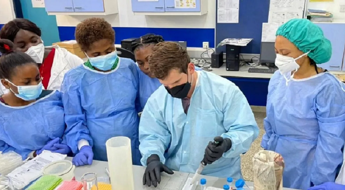 doctors in laboratory setting