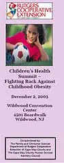 Registrtion brochure from the Children's Health Summit