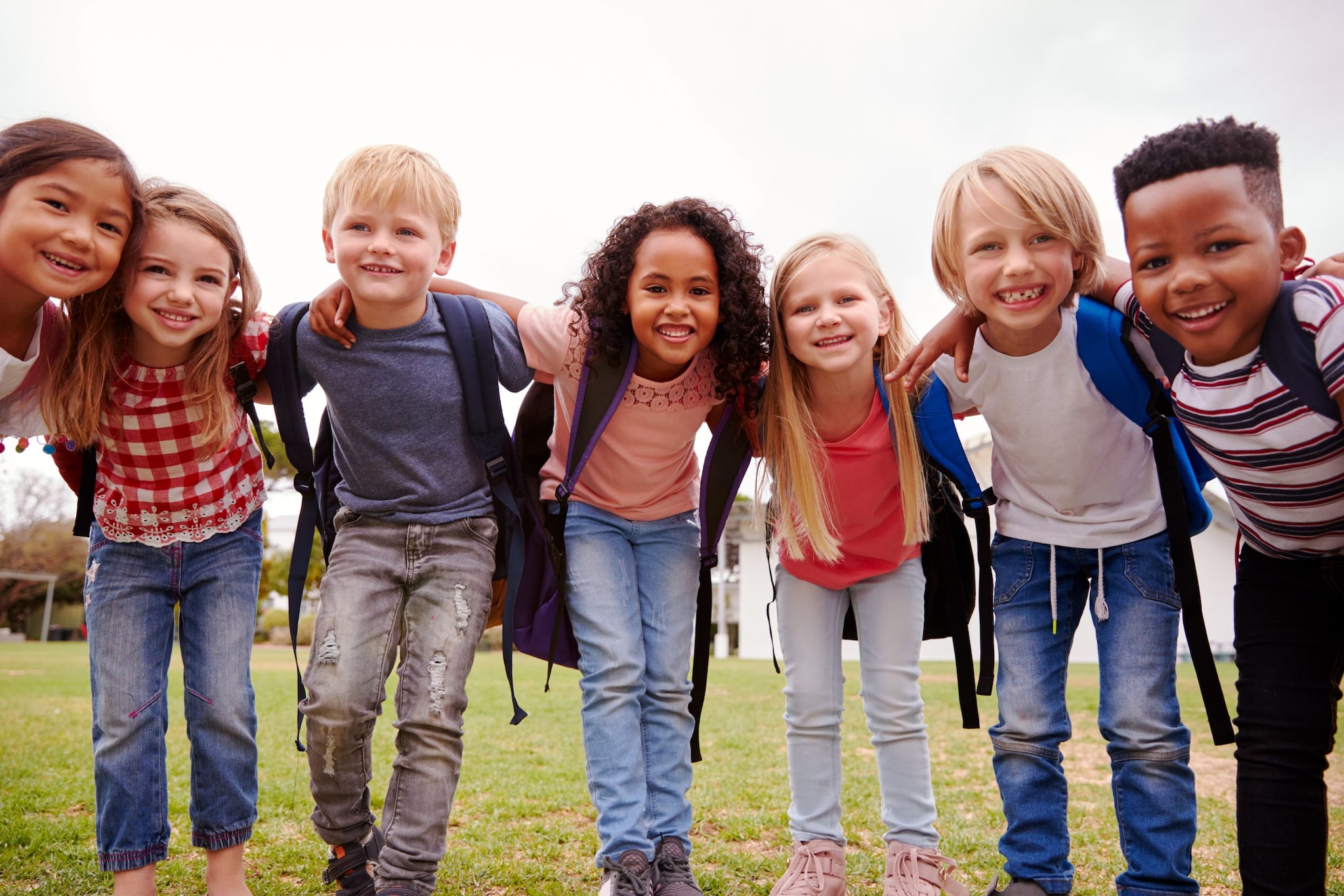 A group of happy students