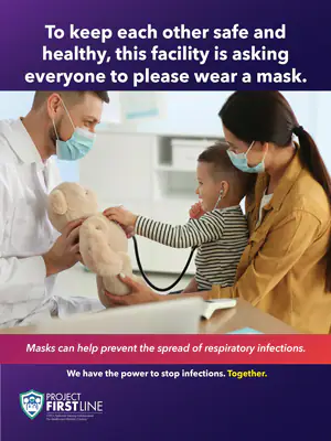 To keep each other safe and healthy, this facility is asking everyone to please wear a mask.