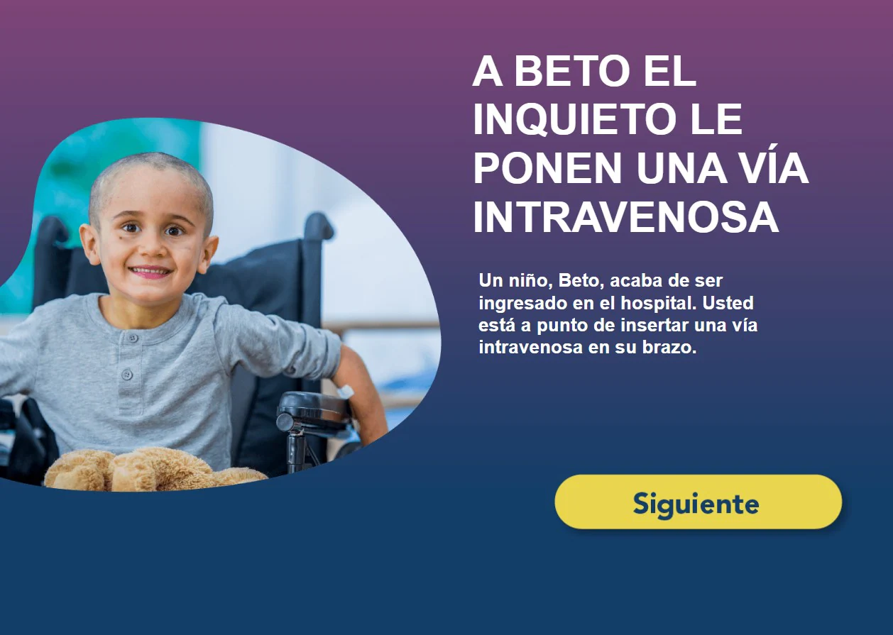 A Beto el inquieto le ponen una vía intravenosa