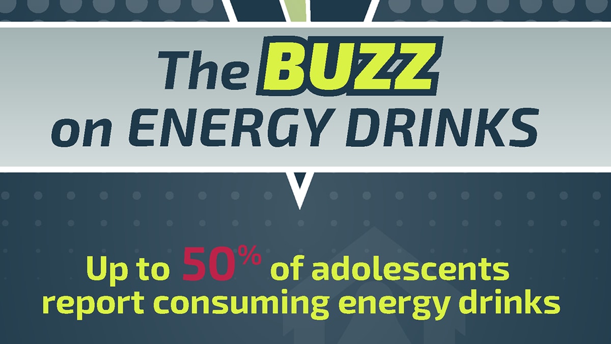 The Buzz on Energy Drinks Infographic top of infographic