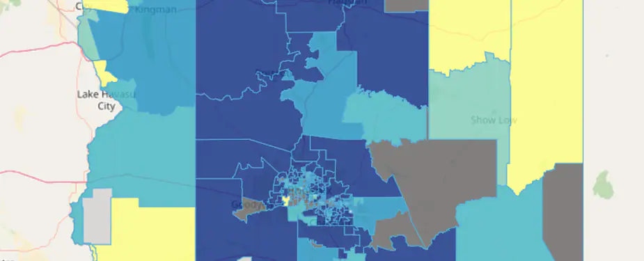 Arizona melanoma by county