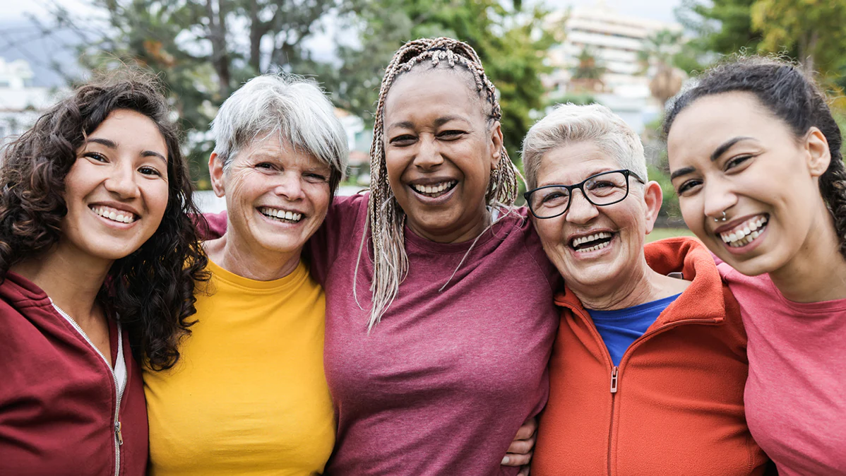 Diverse group of woman.