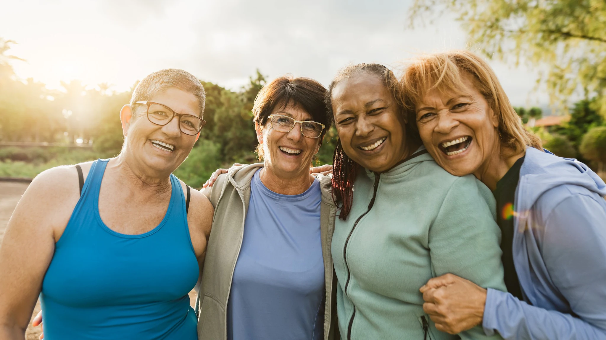 Older women outdoors.